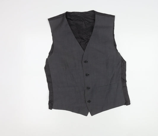 Mens UK Size 40 Jasper Conran Regular Grey Suit Waistcoat