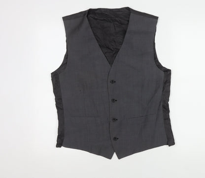 Mens UK Size 40 Jasper Conran Regular Grey Suit Waistcoat