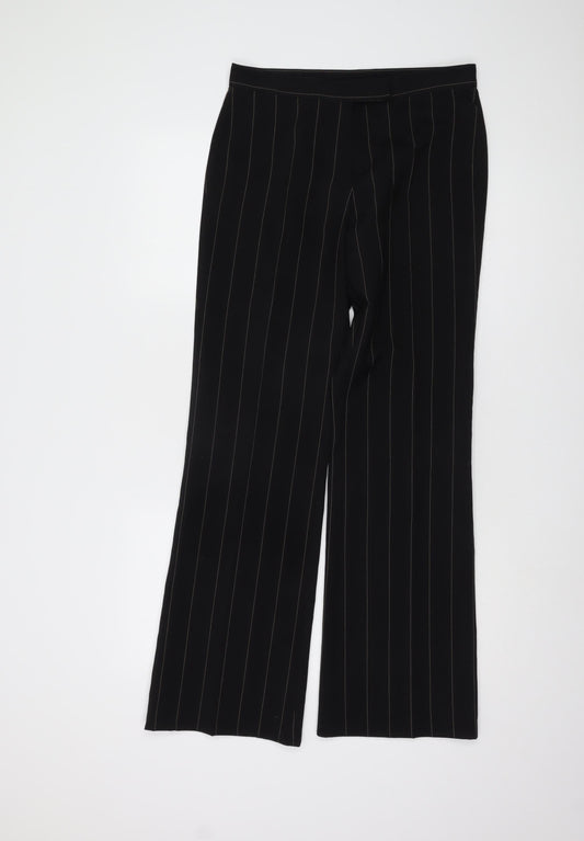 Womens UK Size 10 Marks and Spencer Regular Fit Business Casual Black Trousers