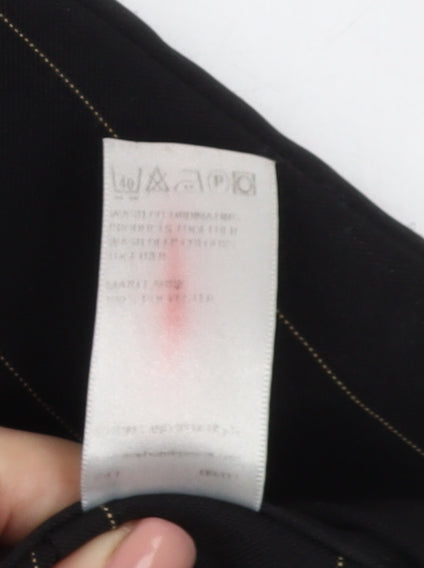 Womens UK Size 10 Marks and Spencer Regular Fit Business Casual Black Trousers