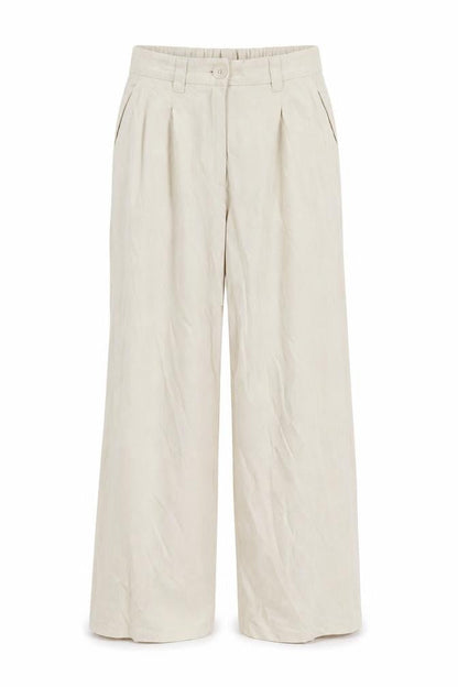 Womens UK Size 8 ASOS Design Relaxed Fit Casual Beige Trousers