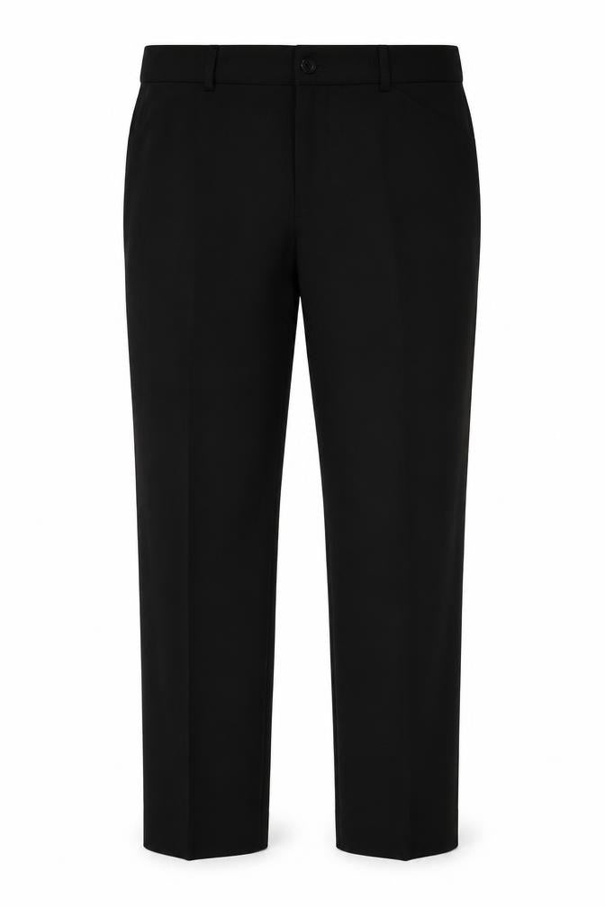 Mens UK Size 42 Farah Regular Fit Workwear Casual Black Trousers