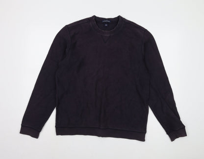 Mens UK Size M Lands' End Black Pullover Sweatshirt