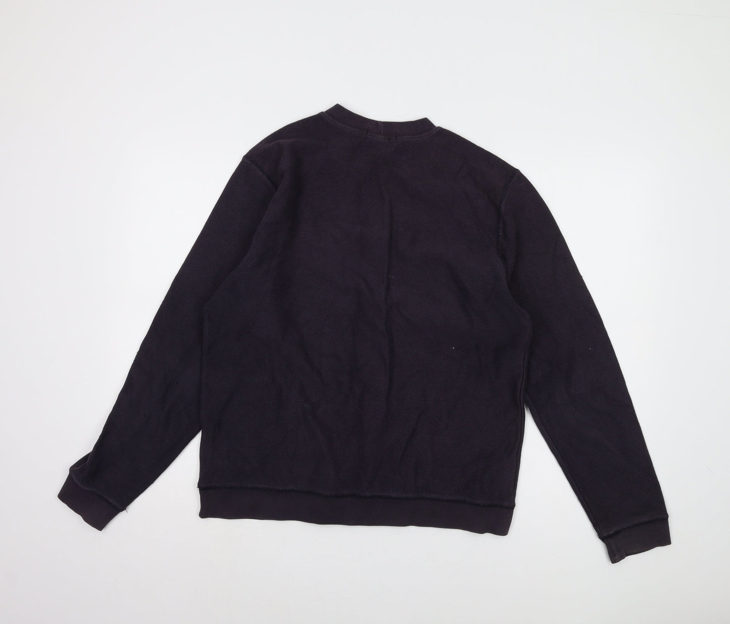 Mens UK Size M Lands' End Black Pullover Sweatshirt