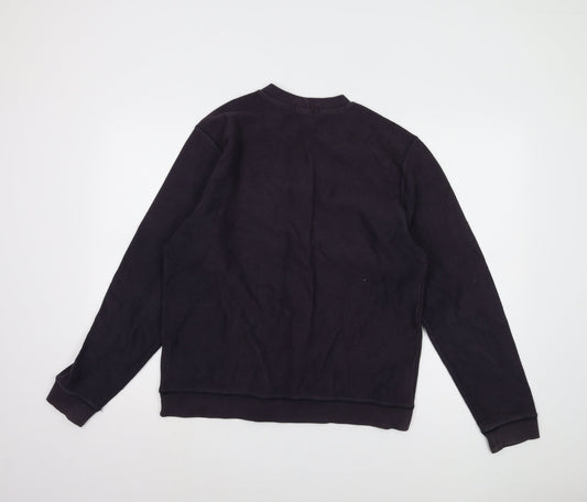 Mens UK Size M Lands' End Black Pullover Sweatshirt
