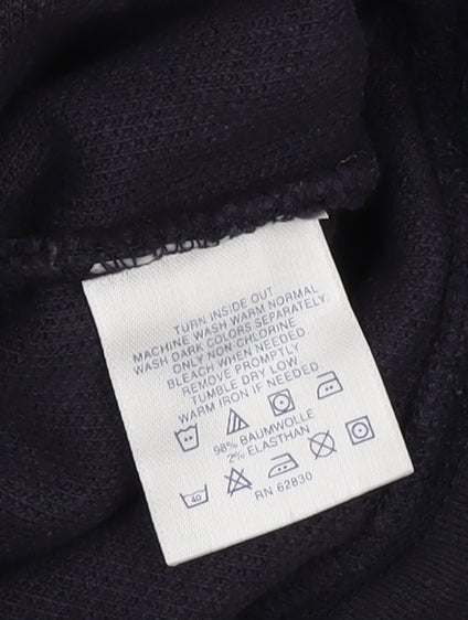 Mens UK Size M Lands' End Black Pullover Sweatshirt