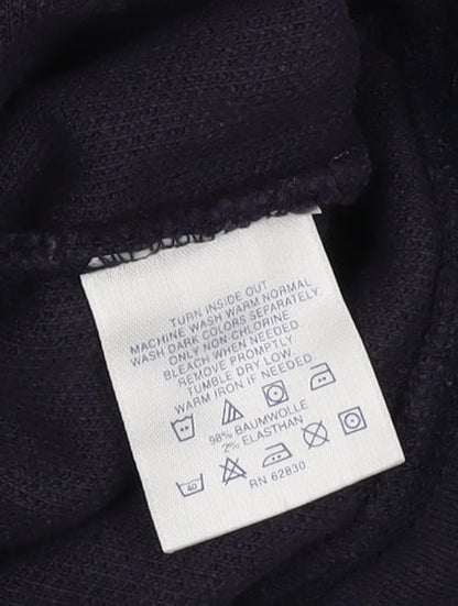 Mens UK Size M Lands' End Black Pullover Sweatshirt