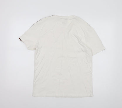 River Island Men’s Ivory T-Shirt Small Short Sleeve