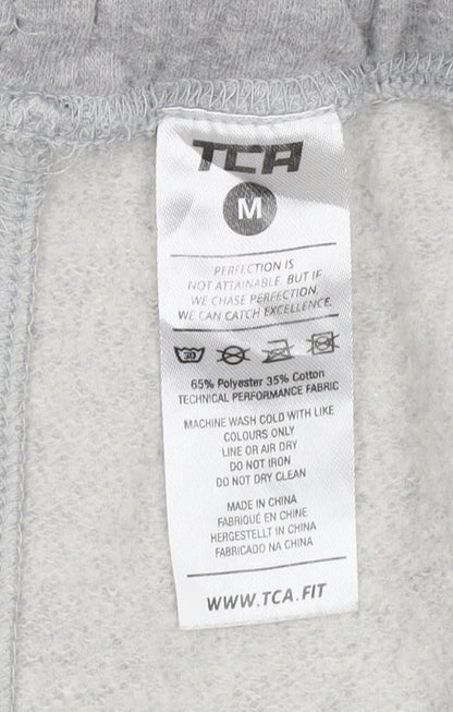 TCA Men's Grey Jogger Trousers, M, Elastic Waist