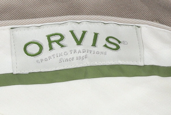 Orvis Men's Beige Chino Trousers Size 35