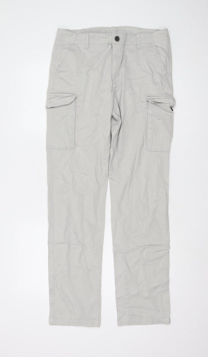 Meraki Men's Grey Cargo Trousers Size 39