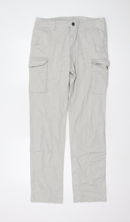Meraki Men's Grey Cargo Trousers Size 39
