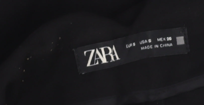 Womens UK Size S Zara   Black Trousers