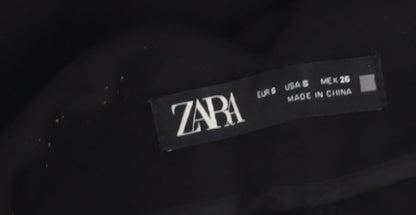 Womens UK Size S Zara   Black Trousers