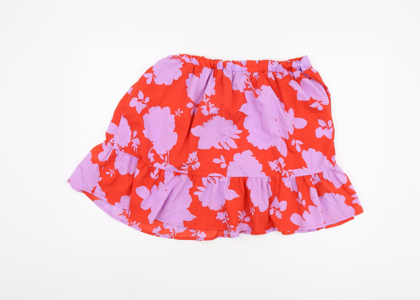 Boohoo Floral Women's Skirt, Size 16, Multicoloured