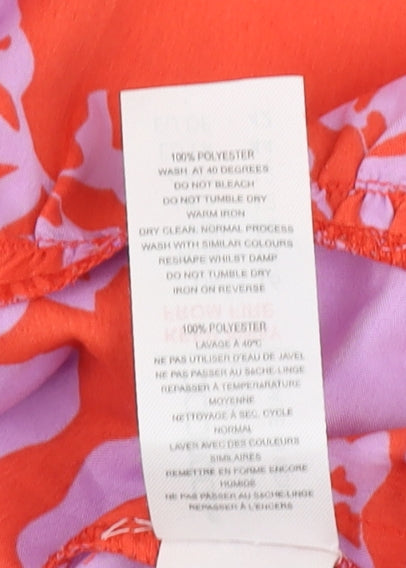 Boohoo Floral Women's Skirt, Size 16, Multicoloured