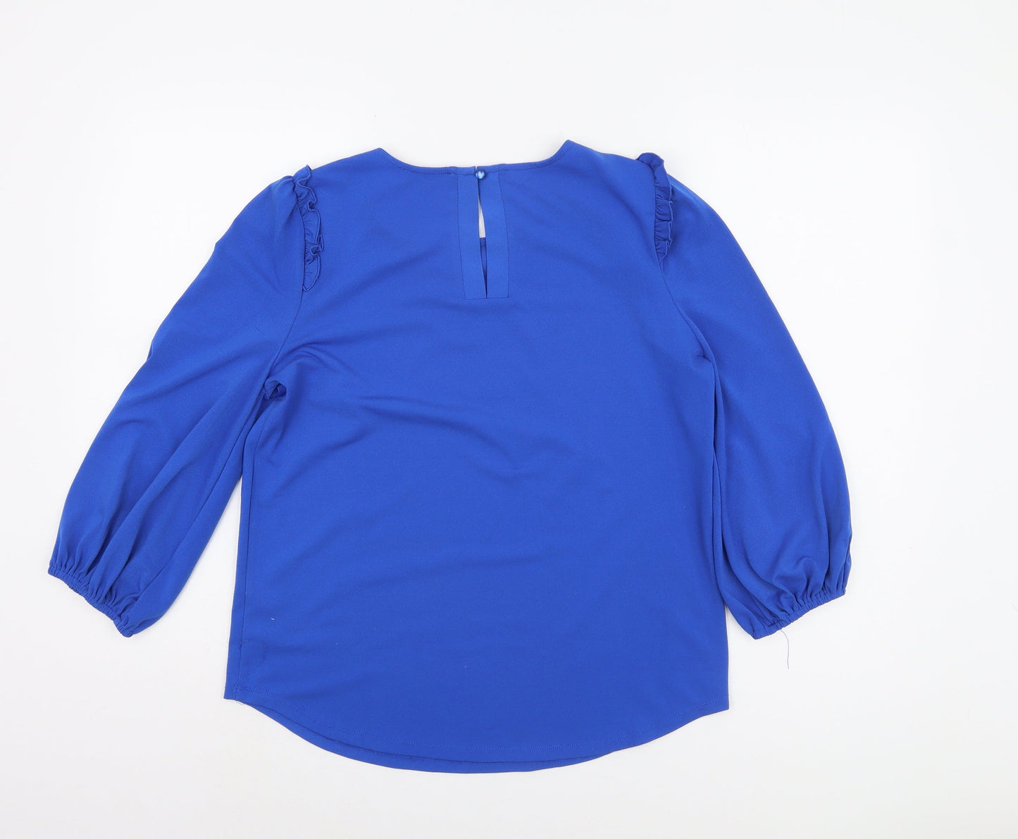 Womens UK Size S Adrianna Papell Blue Basic Blouse