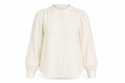 Marks and Spencer Beige Women's Blouse, Size 8, Long Sleeve