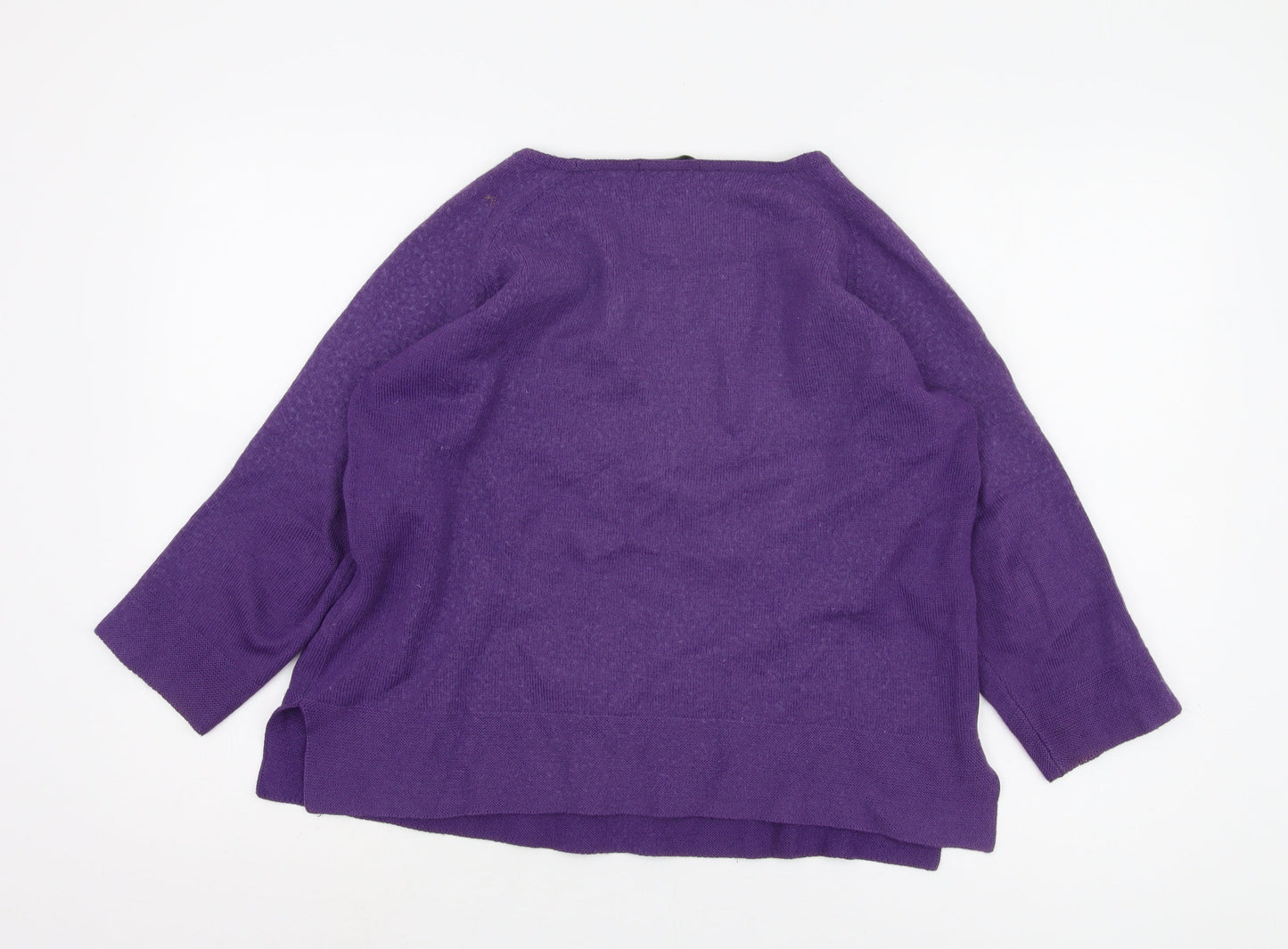 Womens UK Size 14 Marks and Spencer Purple Pullover Jumper