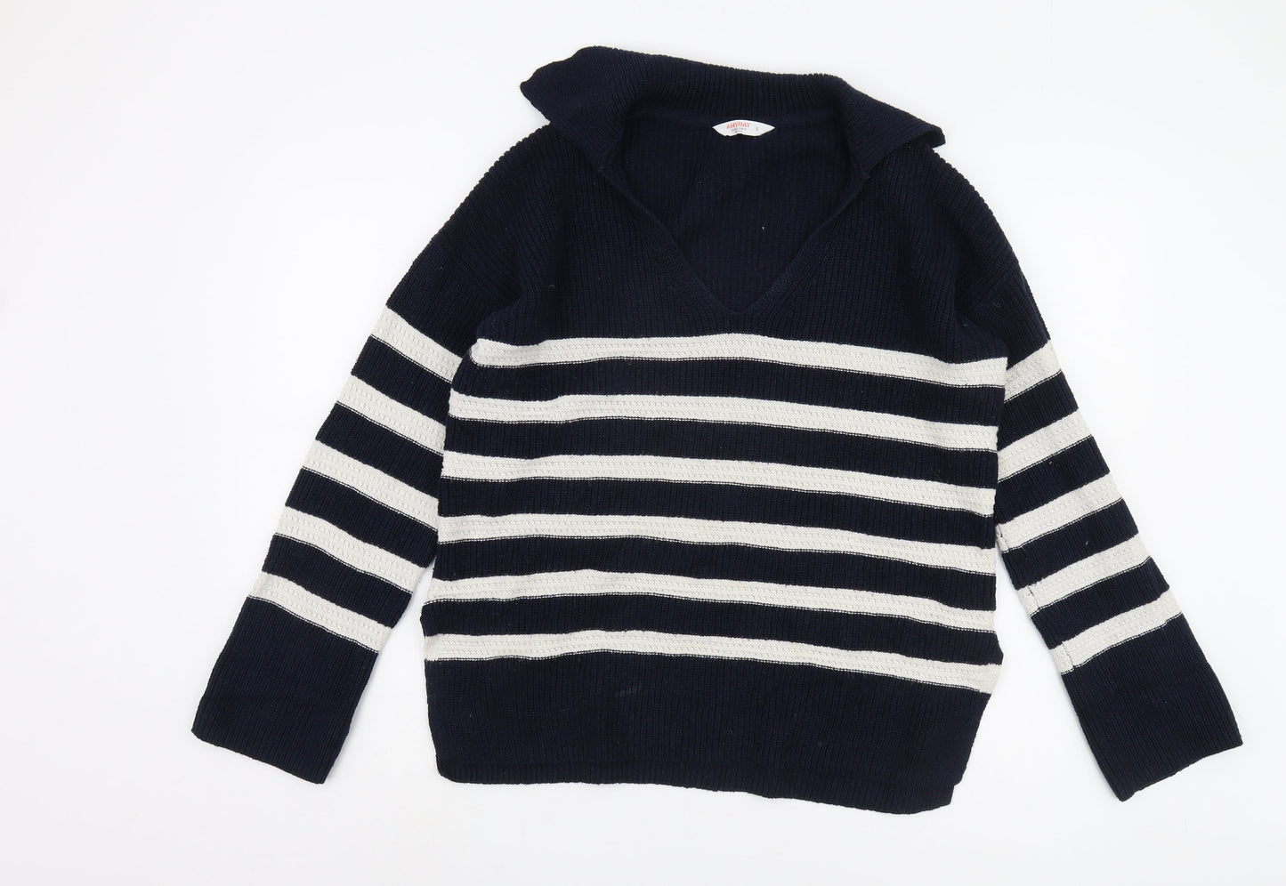 Womens UK Size S John Lewis Blue Pullover Jumper