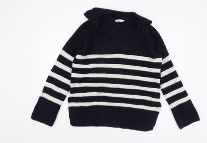 Womens UK Size S John Lewis Blue Pullover Jumper