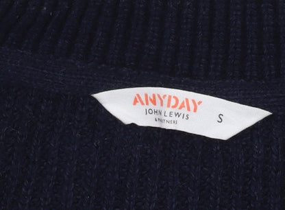 Womens UK Size S John Lewis Blue Pullover Jumper
