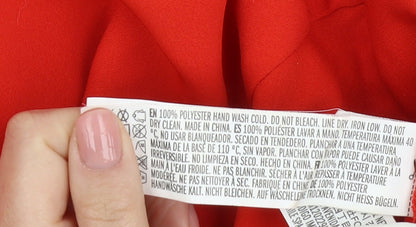 Forever 21 Women's Red Wide-Leg Trousers XS