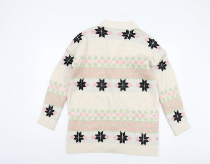 Womens UK Size XS Only Multicoloured Cardigan Jumper