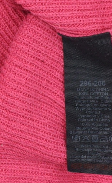 Laura Jackson Women's Pink Striped Pullover Jumper Size S