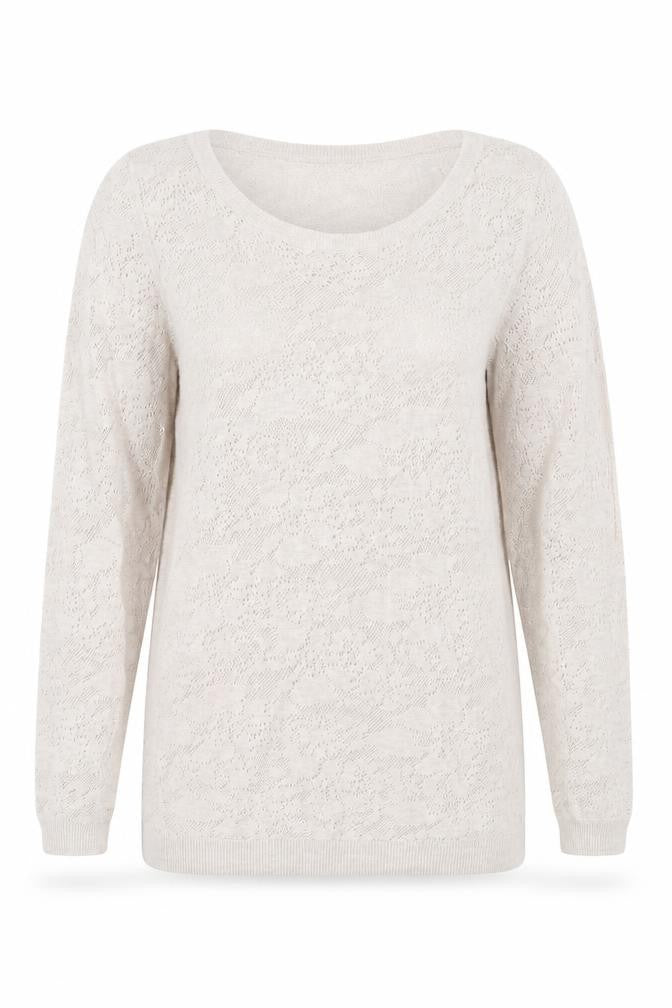 Womens UK Size 16 Warehouse Beige Pullover Jumper