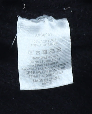 AX Paris Women's Beige/Black Pullover Jumper S Boat Neck