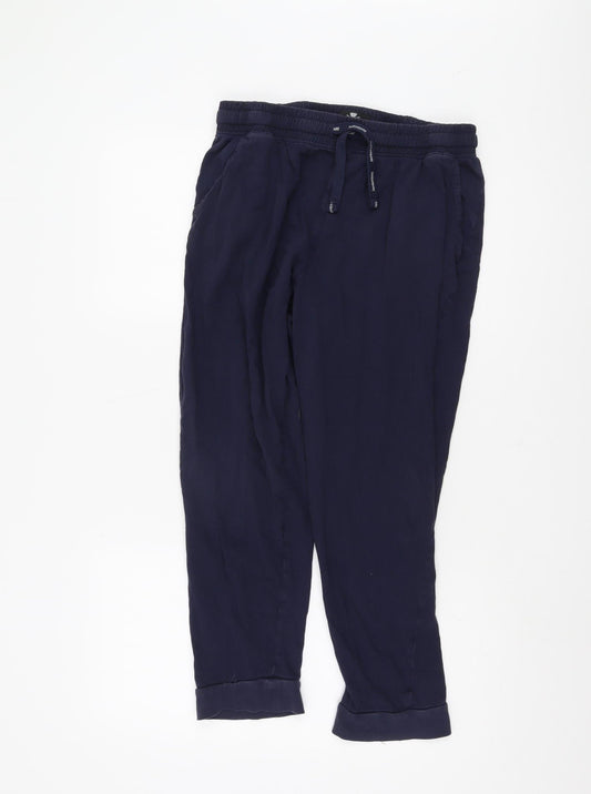 Threadbare Women's Blue Joggers Large, Casual Relaxed Fit