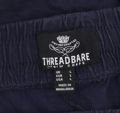 Threadbare Women's Blue Joggers Large, Casual Relaxed Fit