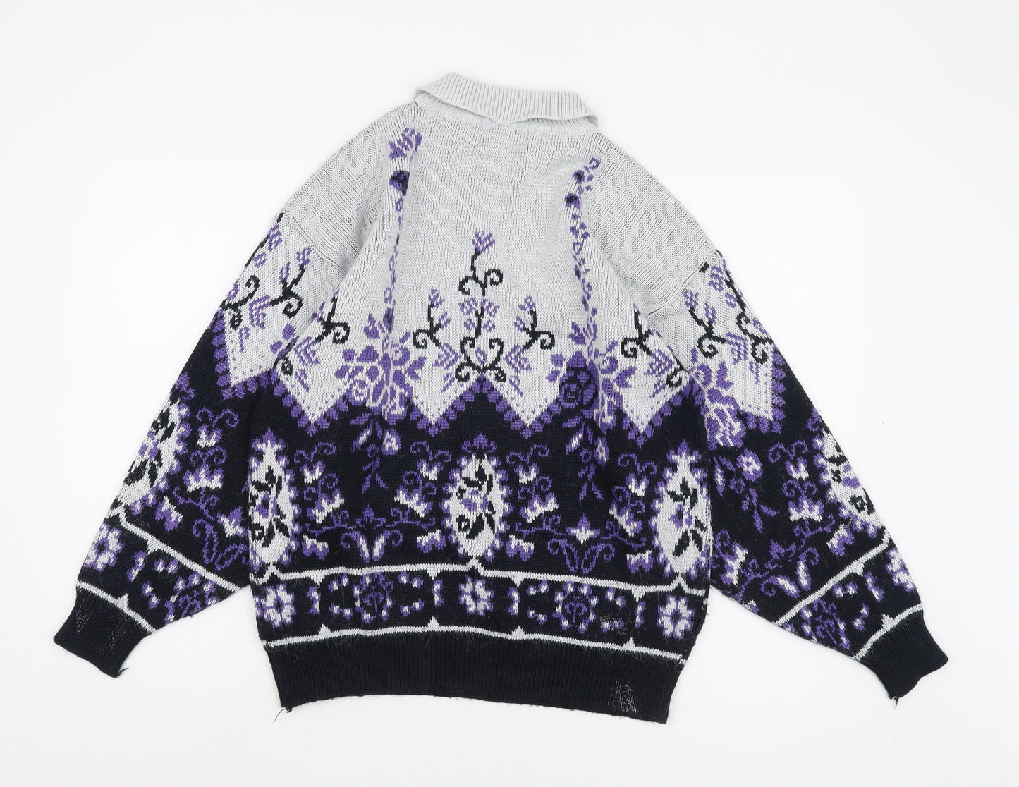 Honey Women's Multicoloured Collared Pullover Jumper