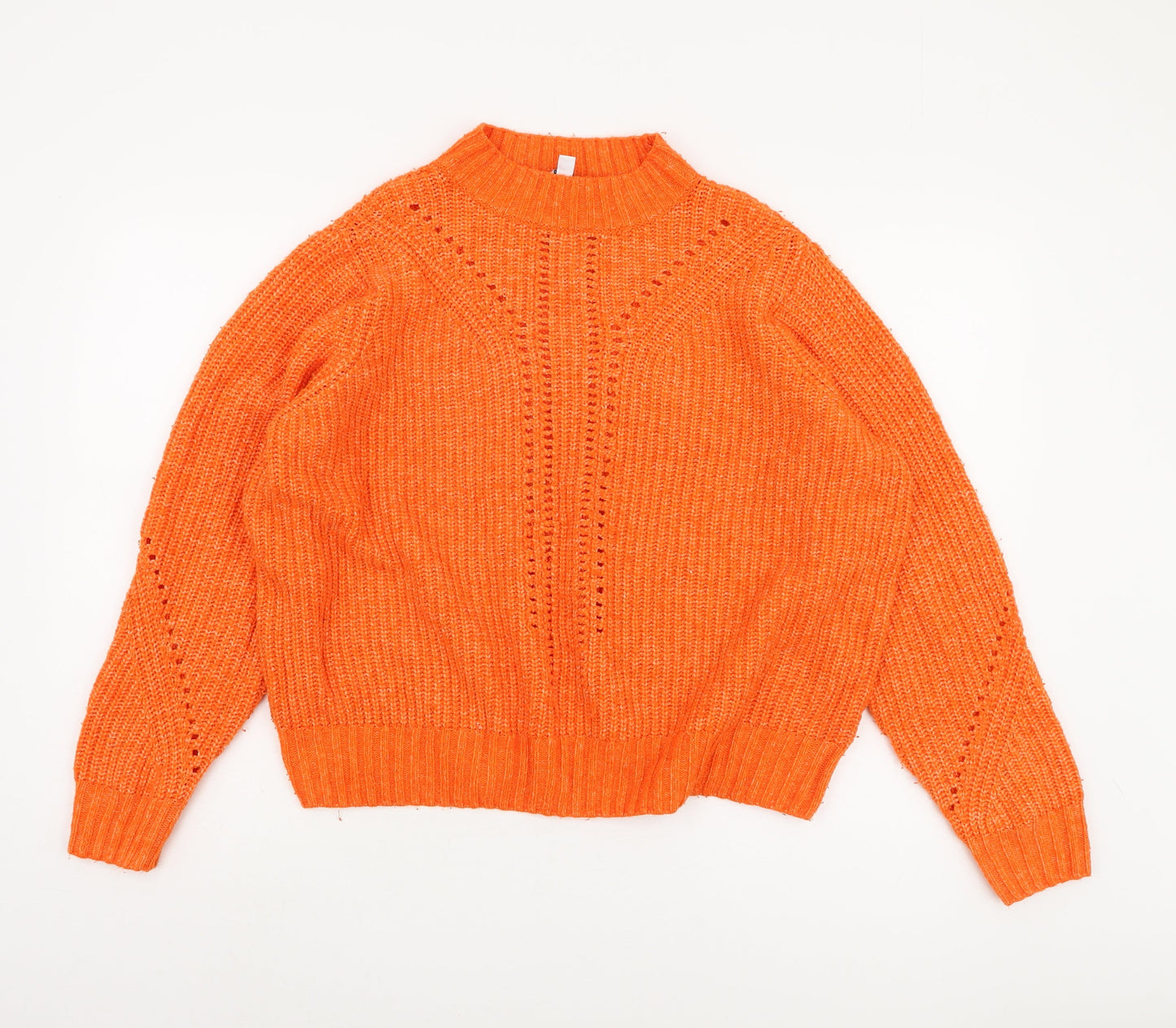 Womens UK Size 18 M&Co Orange Pullover Jumper