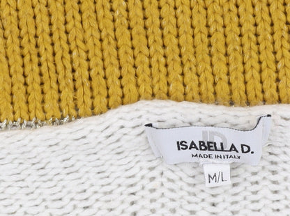 Womens UK Size M/L Isabella D. Multicoloured Pullover Jumper