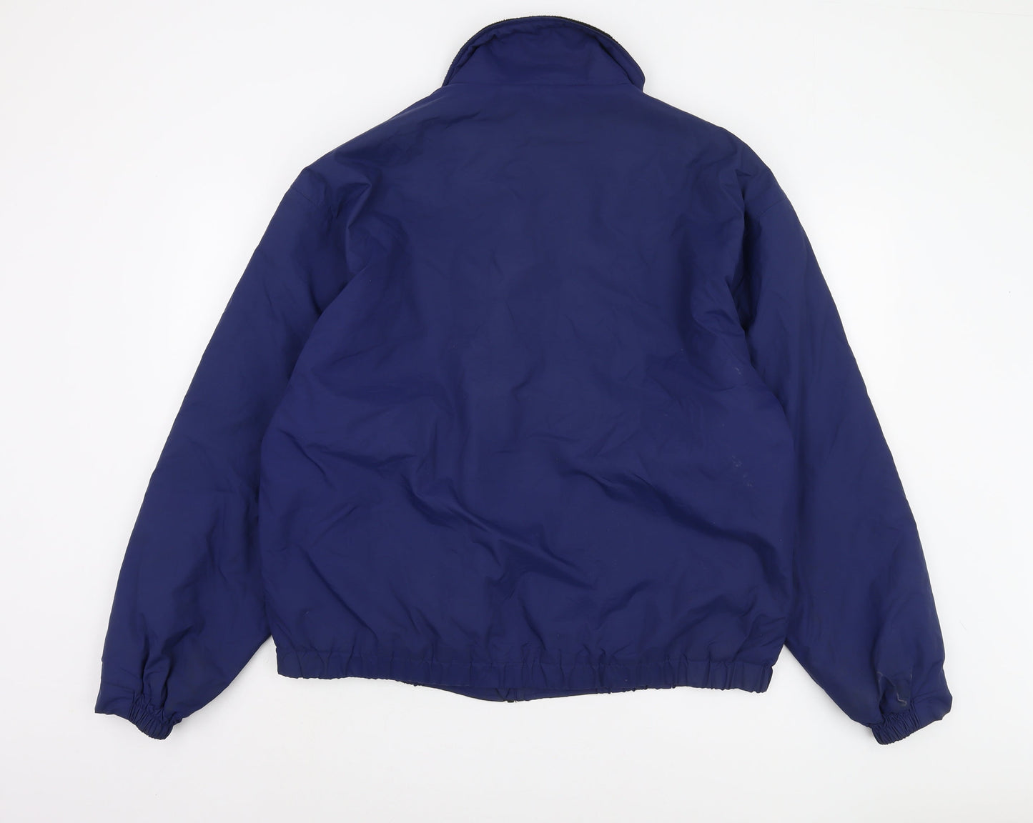 Atlantic Men's Blue Zip-Up Sports Jacket, Size L