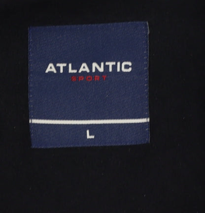 Atlantic Men's Blue Zip-Up Sports Jacket, Size L