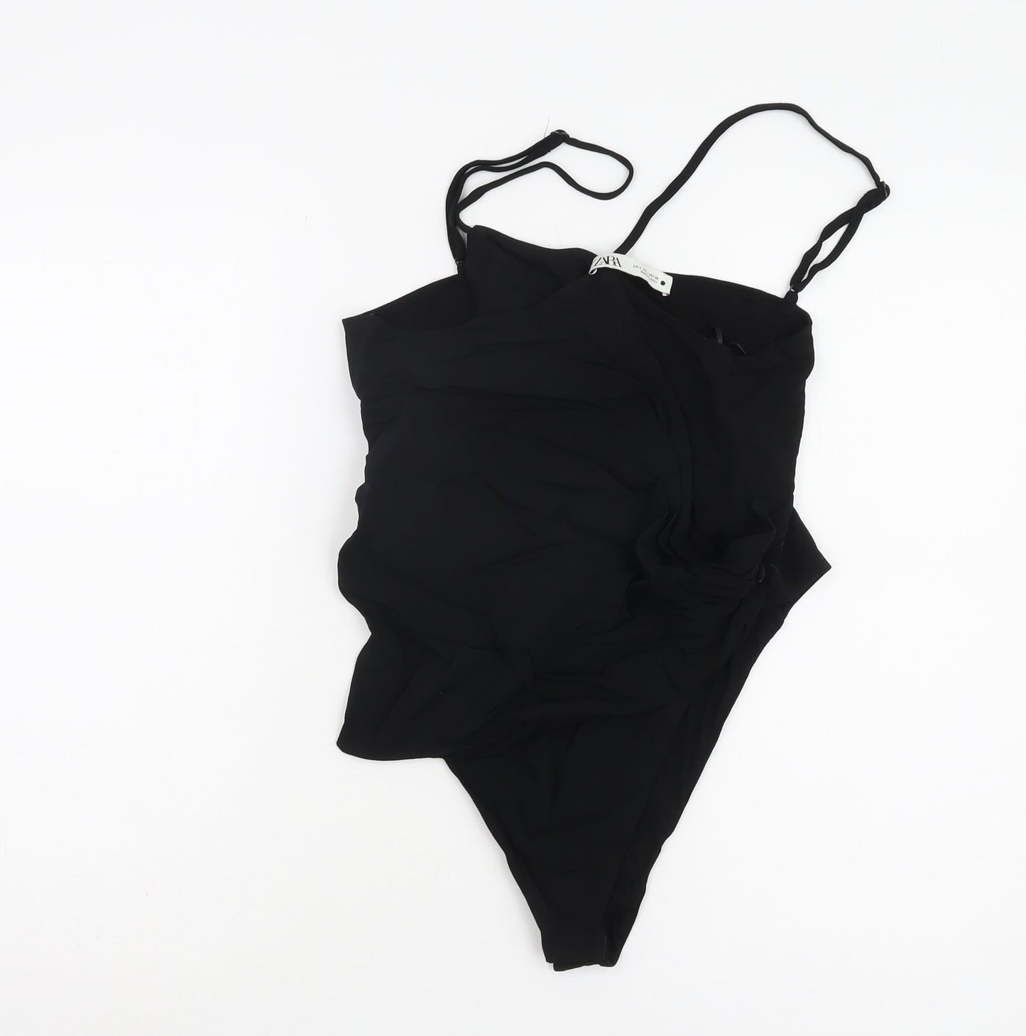 Zara Women's Black Bodysuit Size L Sleeveless