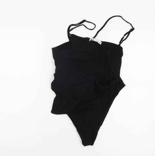 Zara Women's Black Bodysuit Size L Sleeveless