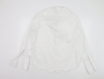 1860 Men's White Long Sleeve Button-Up Shirt