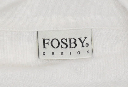 Fosby Design Women's Ivory Linen Blazer Size 16
