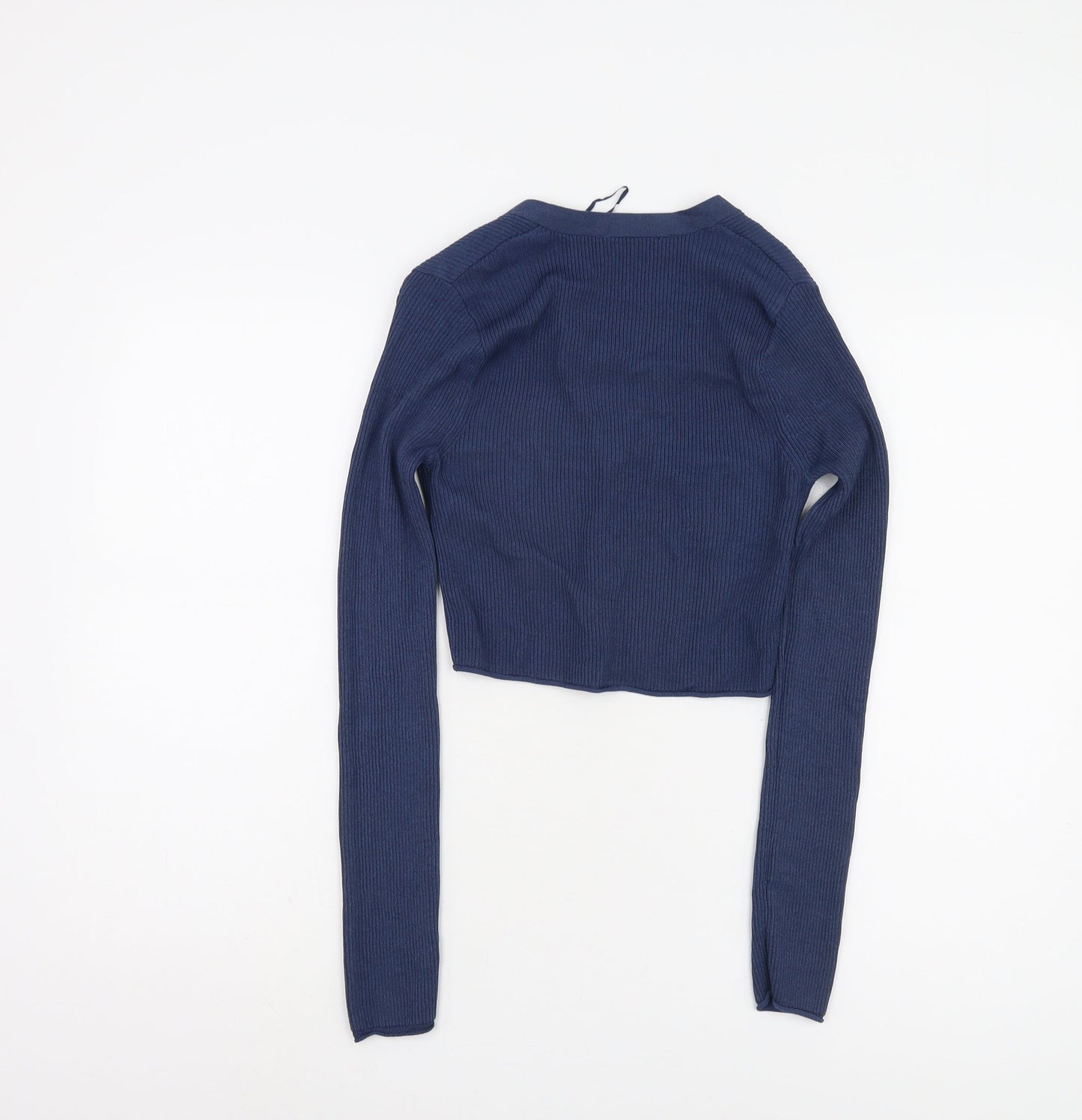 Womens UK Size M Zara Blue Cardigan Jumper