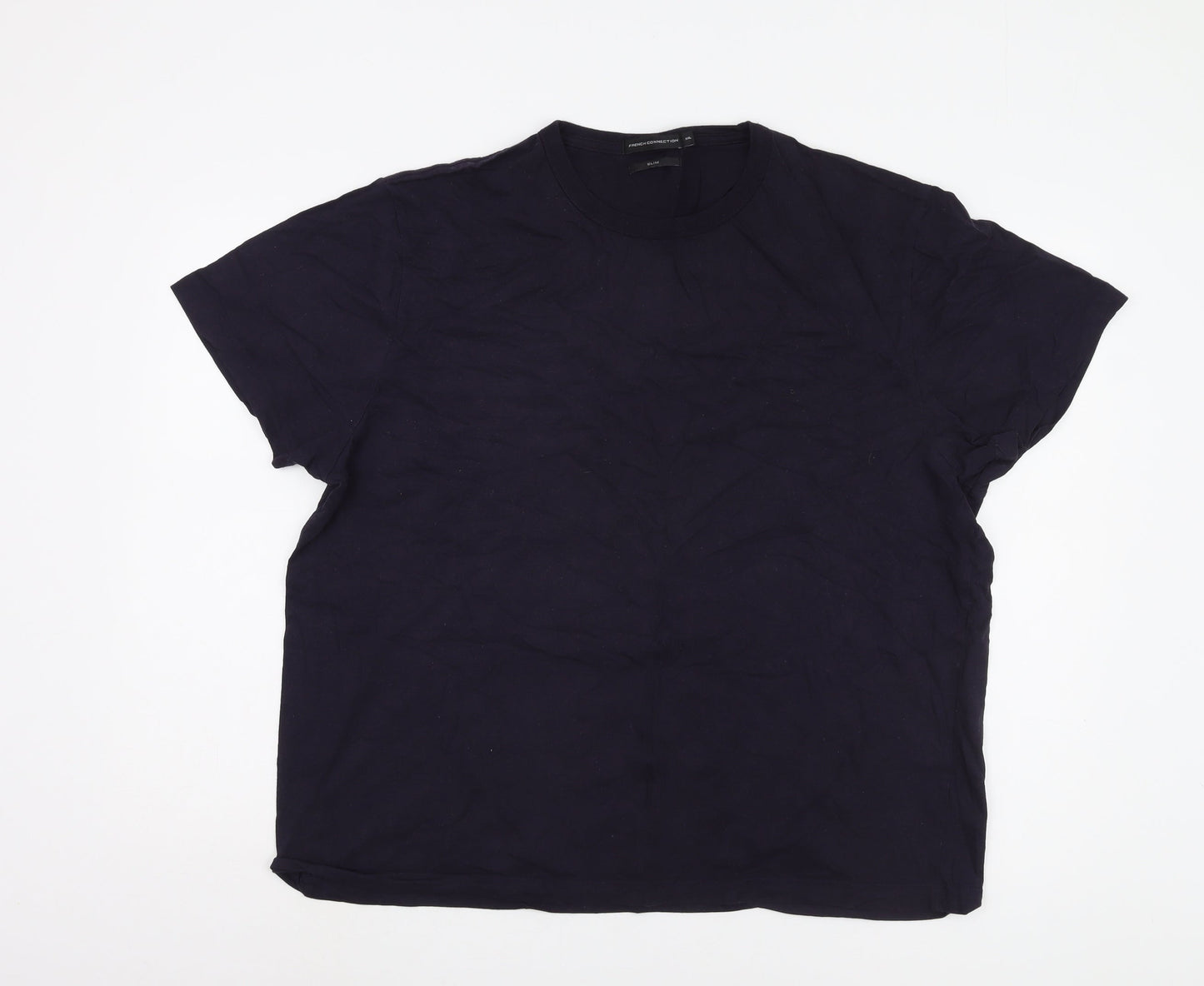 Mens UK Size 2XL French Connection Black  T-Shirt