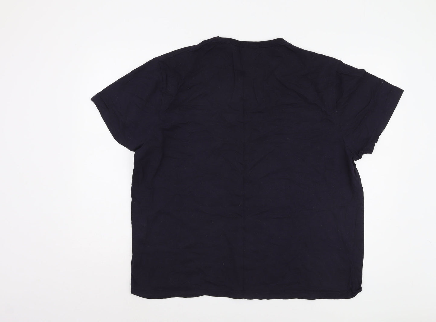 Mens UK Size 2XL French Connection Black  T-Shirt