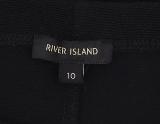 River Island Off-the-Shoulder Black Dress, Size 10