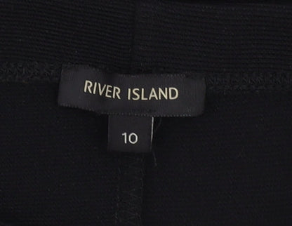 River Island Off-the-Shoulder Black Dress, Size 10