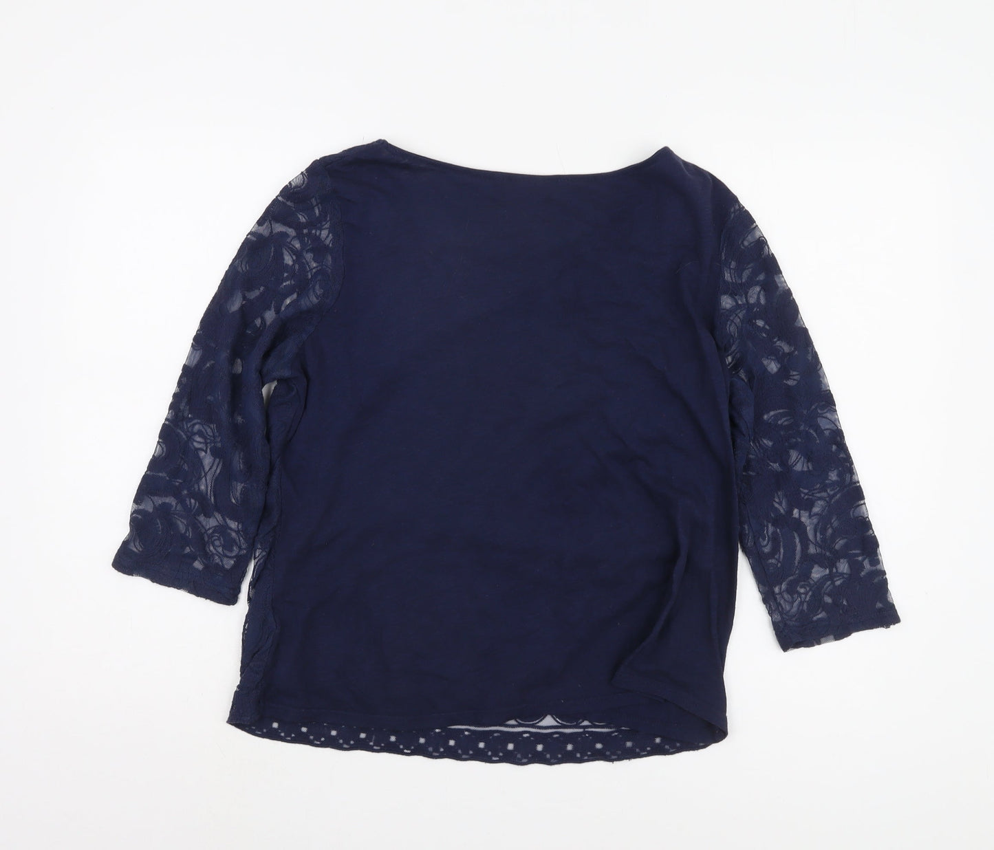 Womens UK Size 14 NEXT Blue Basic Blouse