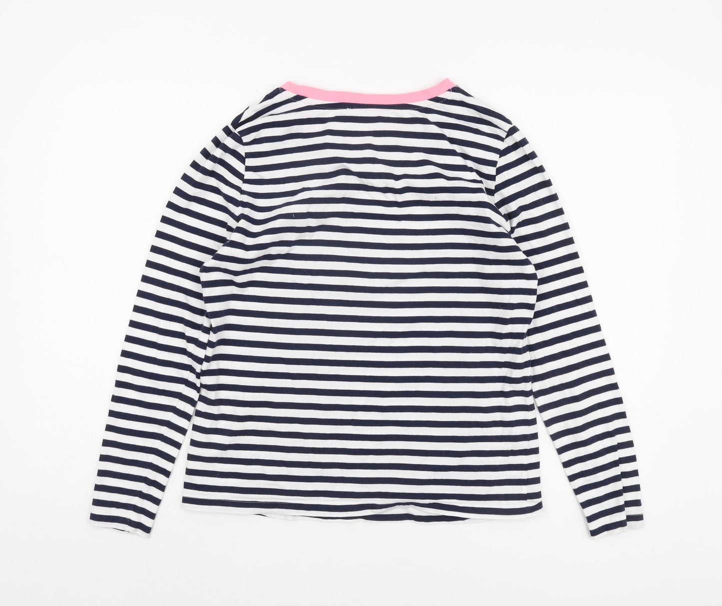 Womens UK Size 12 Marks and Spencer Multicoloured Ringer T-Shirt