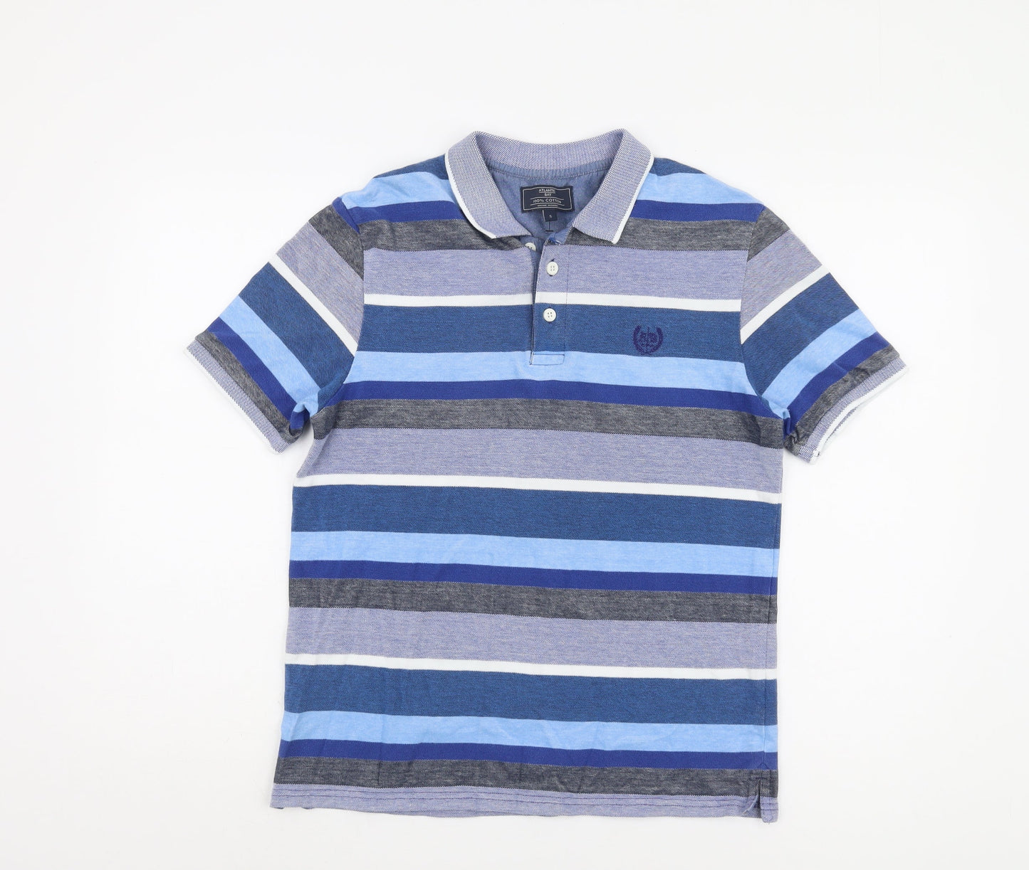 Mens UK Size S Atlantic Bay Cotton Polo Shirt